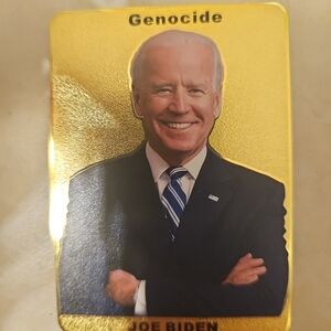 Genocide Joe Biden Limited Edition Collectors cards